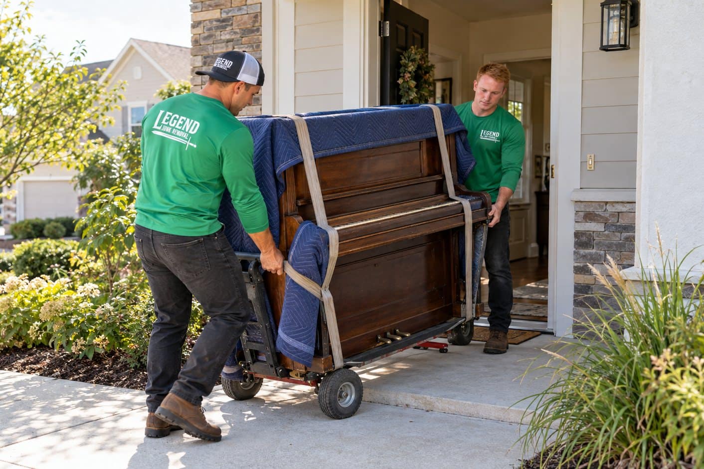 Legend Junk Removal crew on a job in Spokane